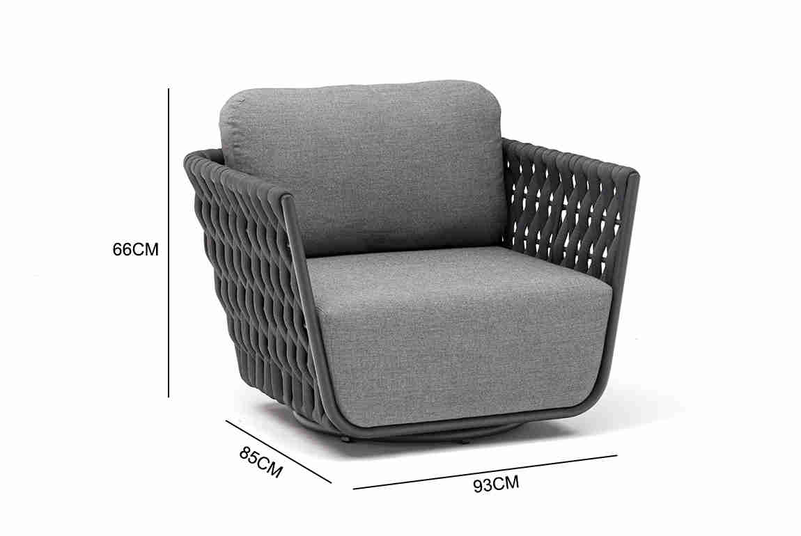 HUG swivel armchair